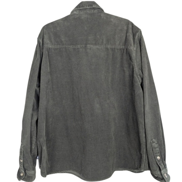 GAP men's XXL corduroy button down in hunter green - Picture 2 of 11